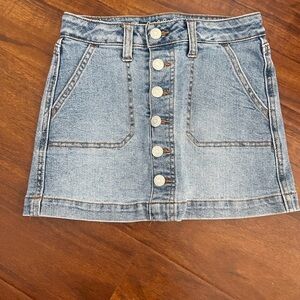 Cat & Jack Blue Denim Skirt with Button Detail